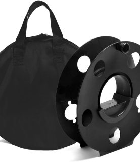 Cord Storage Reel Easy to Use Center Spin Handle,with Carrying Bag 100feet(black)