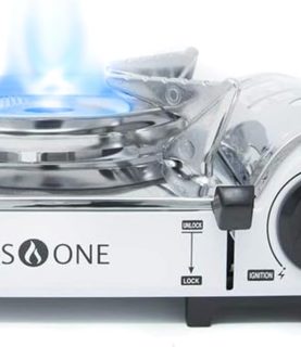 GasOne Emergency Gear Camping Mini Butane Portable Gas Stove with Carrying Case
